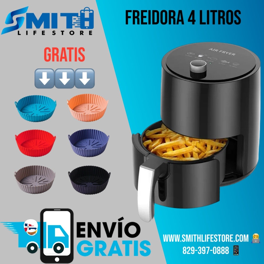 Freidora de 4 litros ( GRATIS PROTECTORES DE GRASA)